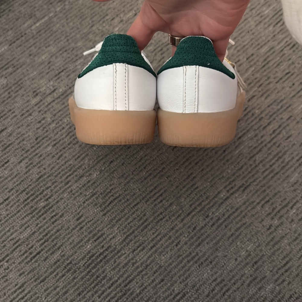 Adidas sambae sneakers white/green/gum - women’s size 6💚🤍 - Picture 5 of 6